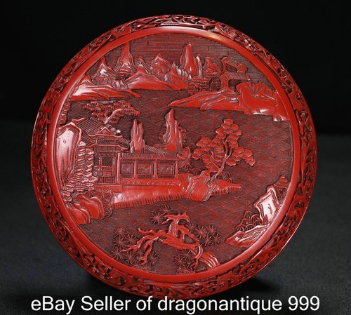 Old chinese red lacquerware - red,
