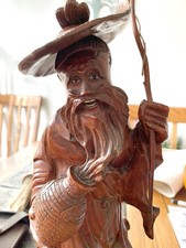 Antique Chinese 17” Wood