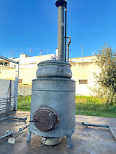 ARREDAMENTO DESIGN INDUSTRIAL ANTICA CALDAIA LEGNA SVIZZERA NATIONAL ESA