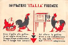 C6179) GALLI E GALLINE INCUBATRICI ITALIA FIRENZE. ILLUSTRATORE VICHI.