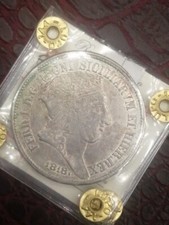 REGNO DELLE 2 SICILE NAPOLI FERDINANDO 1 DI BORBONE 120 GRANA 1818 QSPL T. GRAND