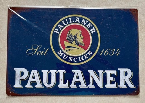 Insegna metallo birra paulaner - birra,