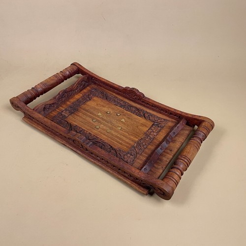 Antico vassoio legno manici - vassoio,