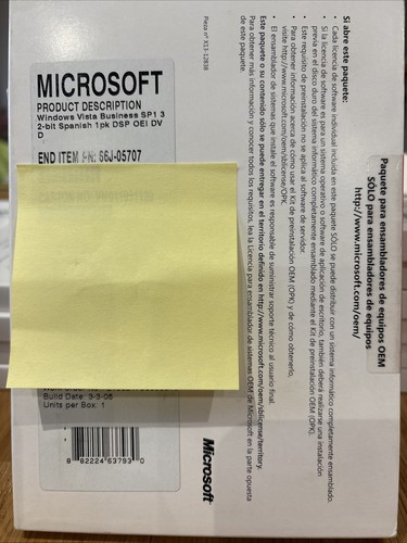 Windows vista business sp1 - business,
