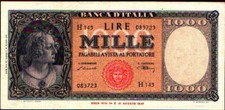 49452) 1000 LIRE ITALY ADORNED