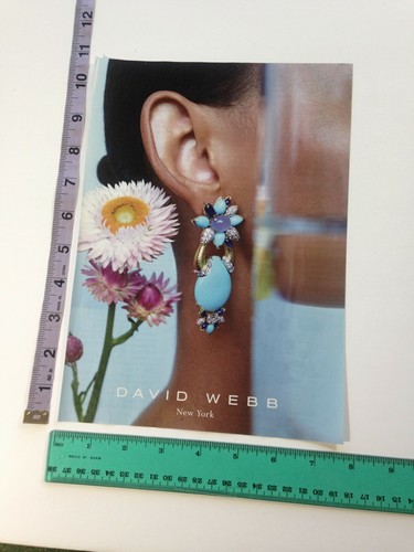 Print david webb earring - ad,