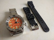  OROLOGIO WATCH SEIKO MONSTER  SKX781 1 SERIE ORANGE SUB 200 AUTOMATICO USATO