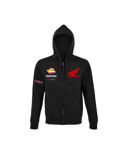 Felpa zip con cappuccio - con, honda
