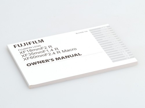 Fujifilm lens manuale - lens,