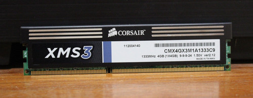 Corsair xms3 ddr3 4gb - 4gb, (1x4gb)