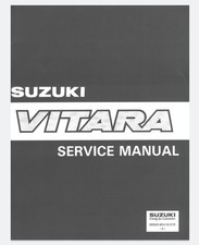 Manuale Officina Suzuki Vitara 8v Service Manual PDF USB Istruzioni 1988 - 1998 