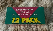 Memorex dBS 60 minuti audiocassetta confezione da 12 SIGILLATO