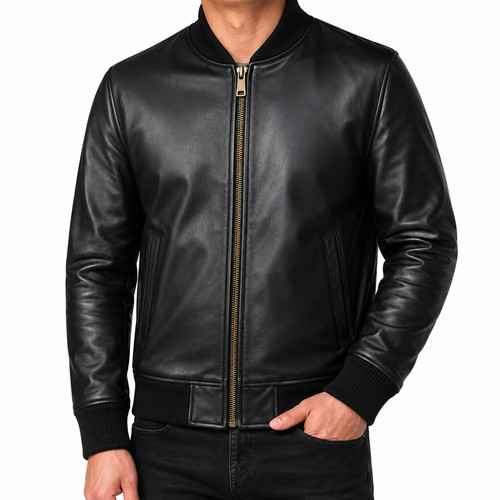 Giubbotto bomber uomo pelle - , di