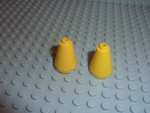 Yellow cone lego - yellow, wars