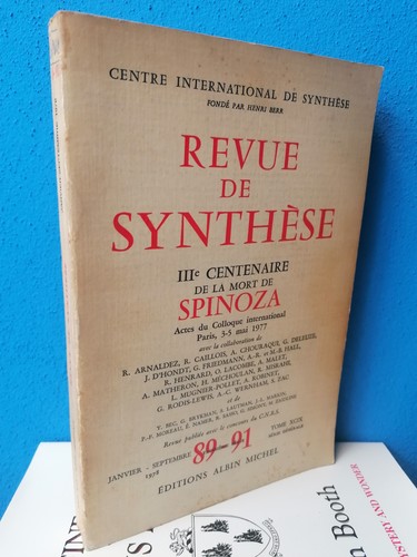 Revue synthese spinoza - revue, de