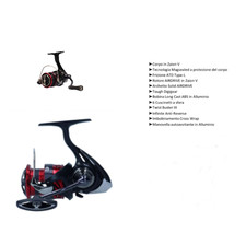 MULINELLO DAIWA NINJA 23 LT ALLEGGERITO MARE FIUME con NOVITA' TECHNICHE