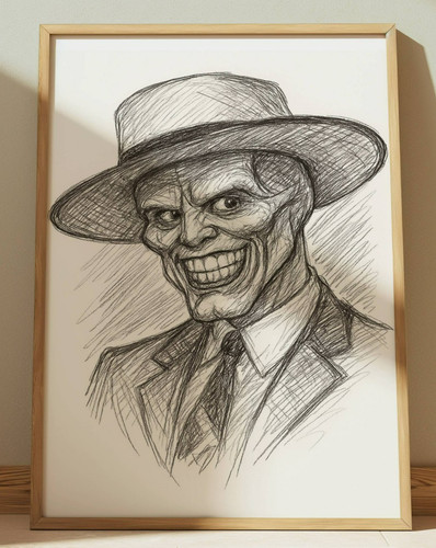 Maschera jim carrey disegno - la,
