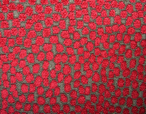 Romo rosso rubino velluto - rubino,