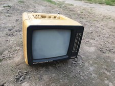 VINTAGE ELECTRONIKA 409 D 5'' TV russo portatile 230V / 12V RARO! TELEVISORE