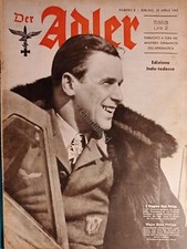 Rivista del Ministero Germanico dell'Aeronautica - Der Adler N. 8 - 1943 It/Ted