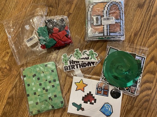 Minecraft decorazioni festa - minecraft,