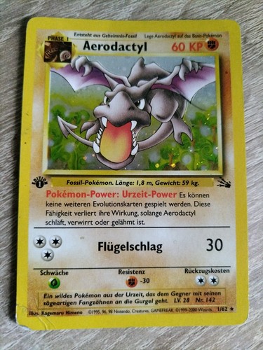 Pokemon aerodactyl holo - pokemon,