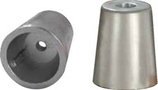 ANODO ZINCO INTERNO CONICO PER ASSE ELICA Ø 40mm TIPO RADICE