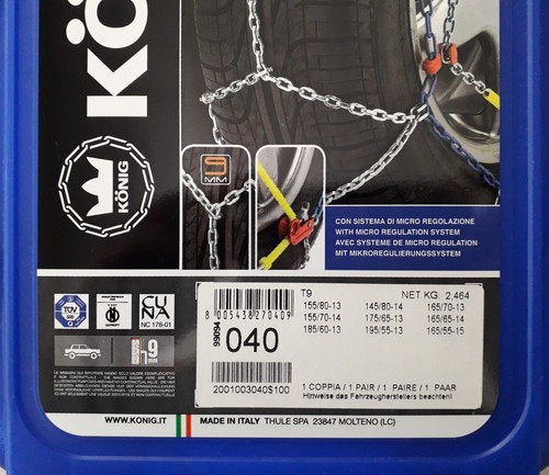 Set catene neve konig 040 - neve,