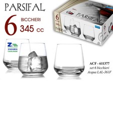 SET 6 BICCHIERI IN VETRO