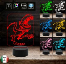 Dinosauro lampada led colori - led,