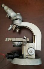 MICROSCOPIO HERTEL REUSS KASSELL binoculare tridimensionale vintage stereoscopio