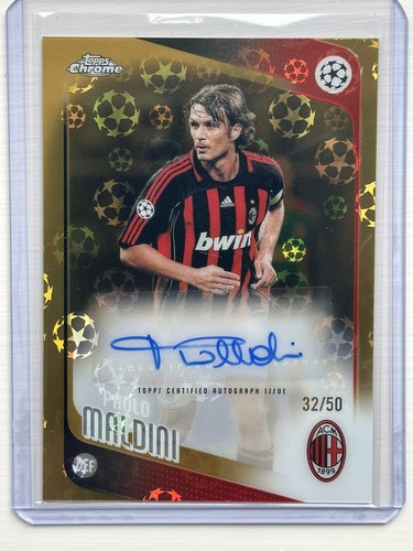 Paolo maldini gold auto - gold, /50