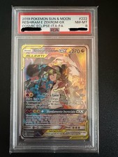 Reshiram & Zekrom GX (CEC 222) - ITA - PSA 8 - POP 14