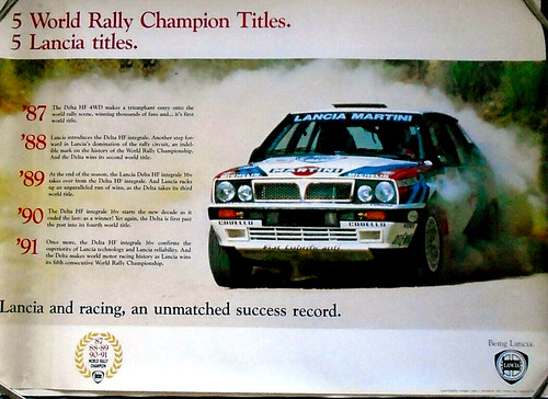 Poster lancia delta - lancia, hf