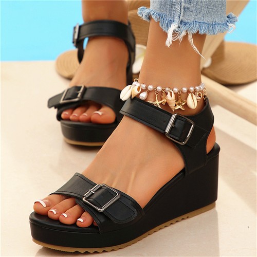 Sandali donna plateau zeppa