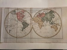 Planisfero 1700 - Mappa del mondo - Incisione antica originale d'epoca