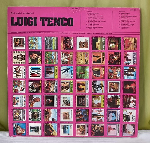 Luigi tenco lpup5101 del - lp,