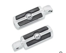 50500858 Skull teschio pedalini cromati Harley Passeggero Softail dal 2018