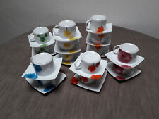 Lotto 14 tazzine in ceramica