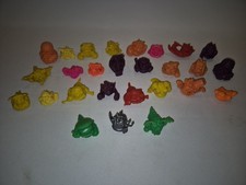 Mini Boglins x 27. Argento E Traslucido.