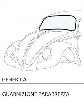 Guarnizione vetro parabrezza - vetro,