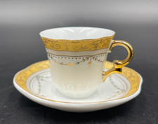 TAZZA CAFFE' MOKA MINI PORCELLANA FABBRI EDITORI ORO  ornamentale