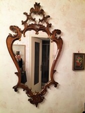 Specchio Con Cornice In Legno