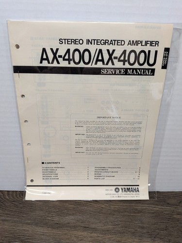 Yamaha 400 400u - yamaha, ax-400u