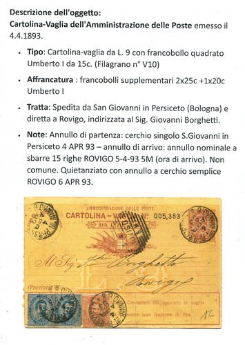 Q47 storia postale regno - q47,