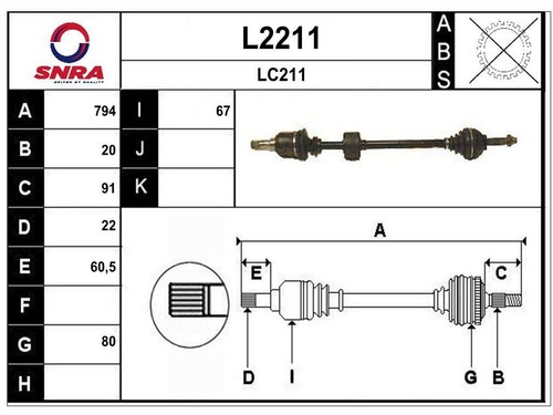 Albero motore lancia y10 - albero,