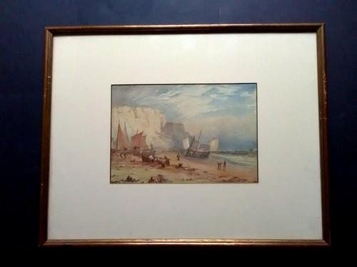 Quadro acquerello vittoriano