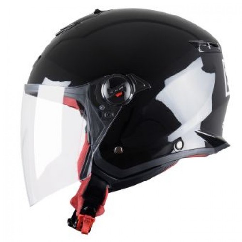 Casco minijet nero lucido - nero,