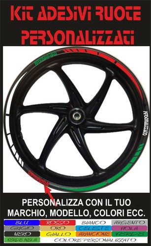 Kit adesivi ruote moto brand - ruote,