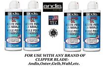 4-ANDIS lubrificante CLIPPER & TRIMMER BLADE OIL LUBE * anche per Oster, Wahl, Moser